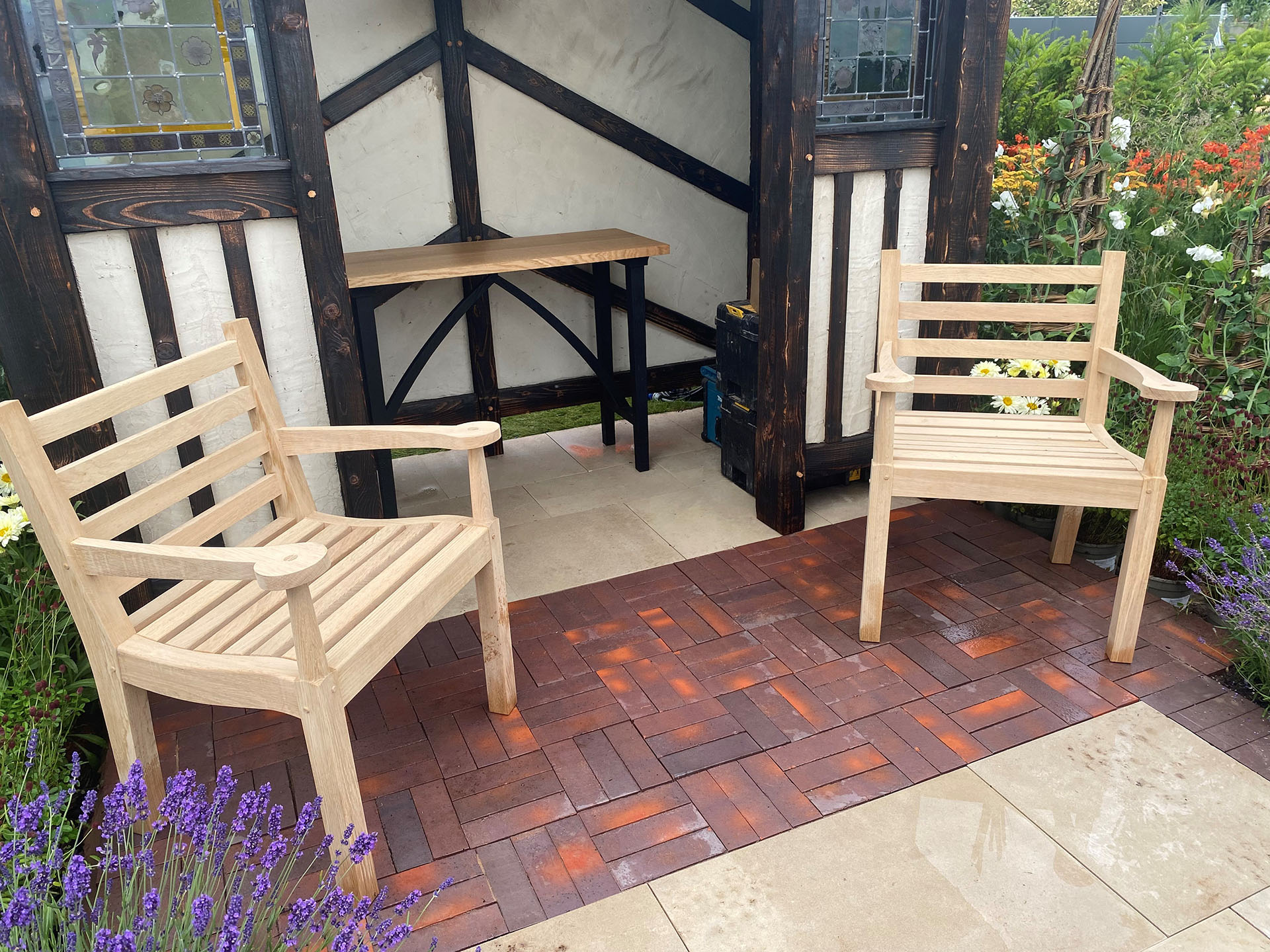 Grant Horticultural use Ketley Tenger clay pavers at their show garden at RHS Tatton Park